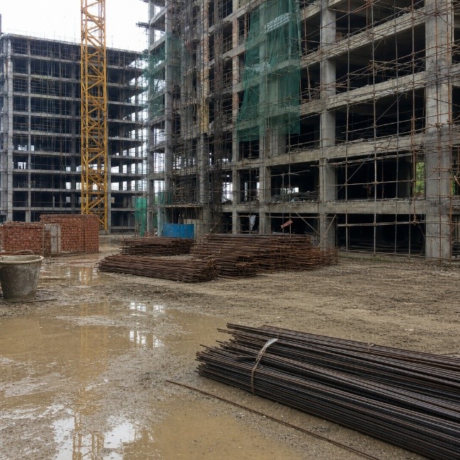 Canteiro de obras tradicional